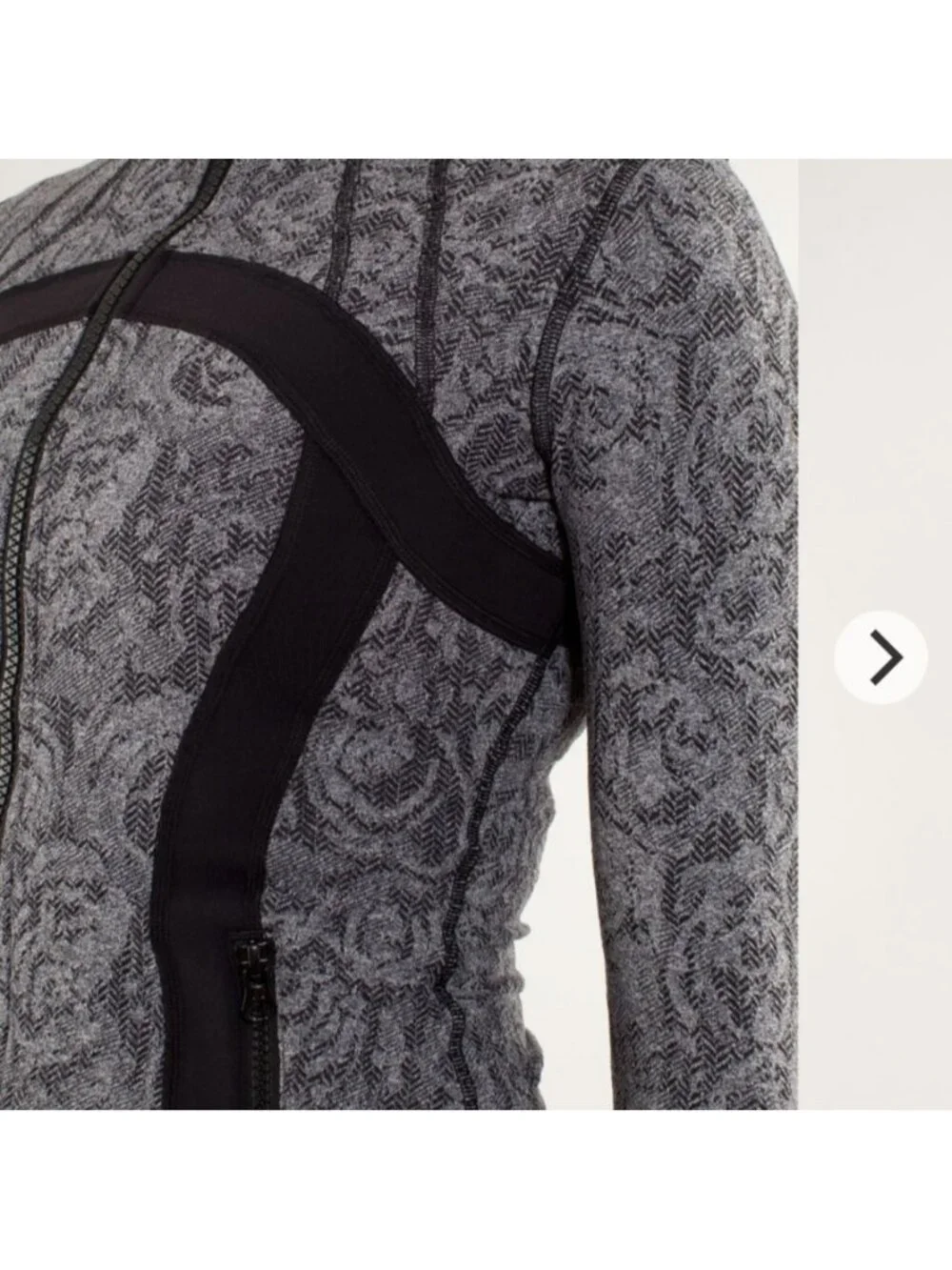 Lululemon Define Jacket *Brushed Rose Herringbone Black / Black